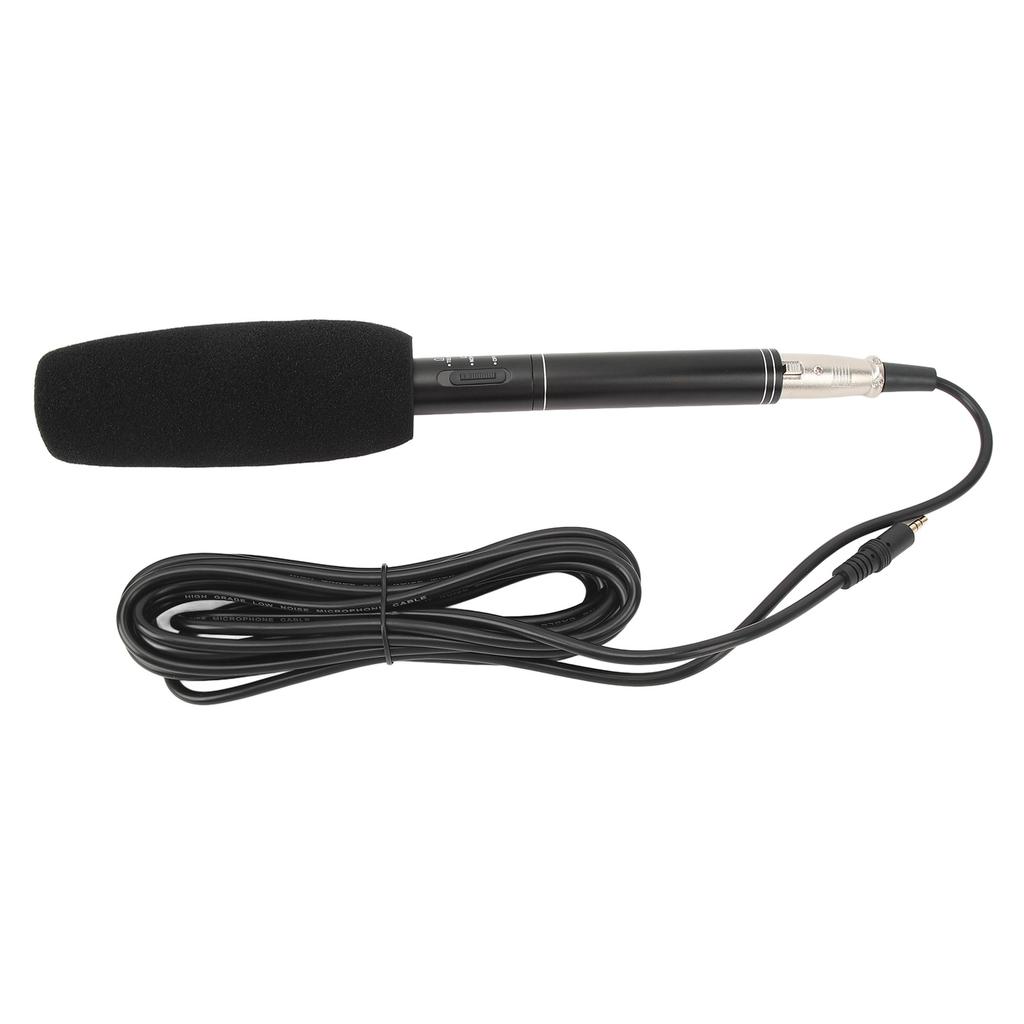 XLR Shotgun Condenser Microphone Professional Cardioid Mini Shotgun Condenser Mic Television News