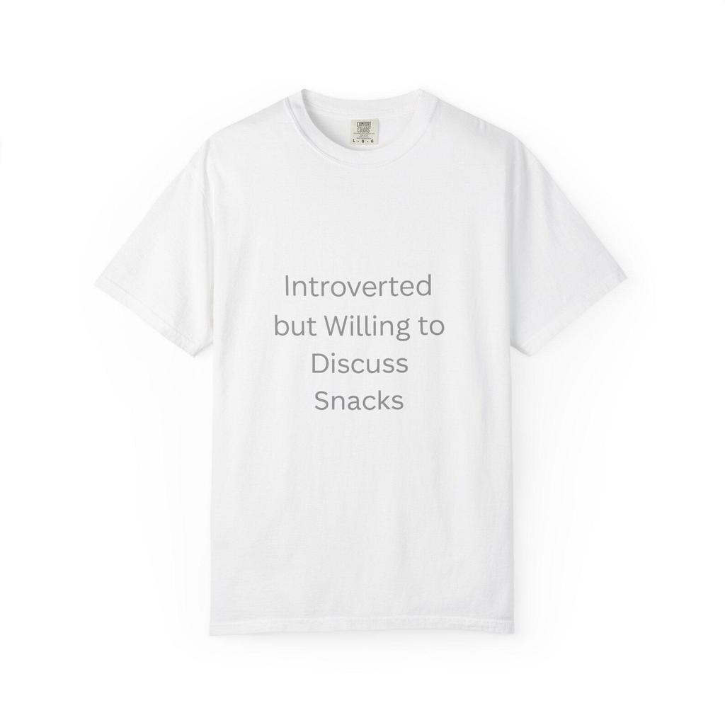 Introverted but Willing to Discuss Snacks Men's T-Shirt | Funny Introvert Tee
