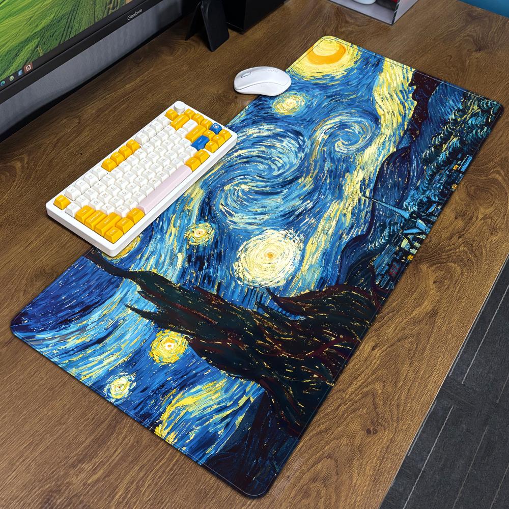 Mouse Pad Art XXL Computer Accessories Large Gogh Keyboard Laptop Table Pad VVan The New Product Gamer Gaming