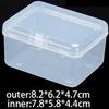 8.2*6.2*4.7Cm Qadoqlash qutisi Chip qutisi Saqlash Shaffof Plastik PP Materialli Quti