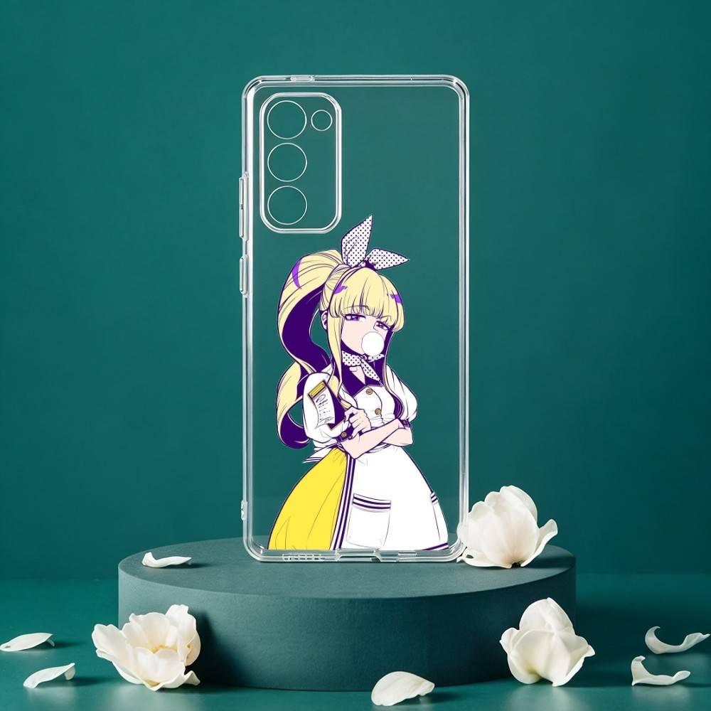 Gushing Magical Girls Manga Phone Case For Samsung Galaxy S24 S25 S23 S22 S21 Plus S24 S25 Transparent Cover Case
