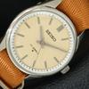 ВИНТАЖНЫЕ ЯПОНСКИЕ МУЖСКИЕ ЧАСЫ С РУЧНЫМ ЗАВОДОМ 66B КРЕМОВЫЙ ЦИФЕРБЛАТ a706425-1
