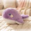 Fluffy Soft Whale  Plush Doll Metal Ring Whale Plush Key Ring Fashion Whale Plush Pendant  Handbag