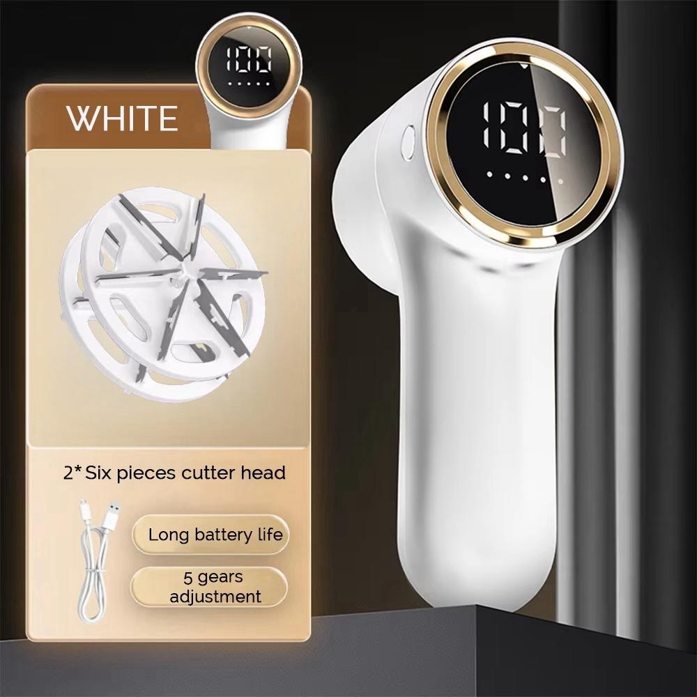 Электрический триммер для удаления катышков HairBall, устройство для удаления катышков со свитера, интеллектуальный светодиодный цифровой дисплей, бритва для удаления катышков, триммер с зарядкой через USB, 5 скоростей