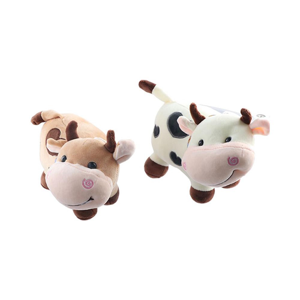 Хлопковая мягкая игрушка Улыбающаяся корова Плюшевая игрушка корова Животное Плюшевая кукла Бык Плюшевая кукла Крупный рогатый скот Плюшевая игрушка