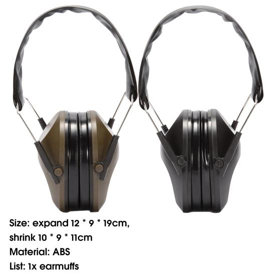 Защитные наушники для стрельбы, складные, противошумные, с шумоподавлением, для защиты слуха, накладки на уши для работы