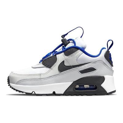 Детские кроссовки Air Max 90 Toggle PS White Grey Fog с платиновым отливом, железно-серый CV0064-101