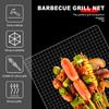 8Pcs BBQ Mesh Grill Mat Rectangular Mesh Grilling Mats Nonstick Mesh Grill Topper Reusable BBQ Grill Topper Temperature