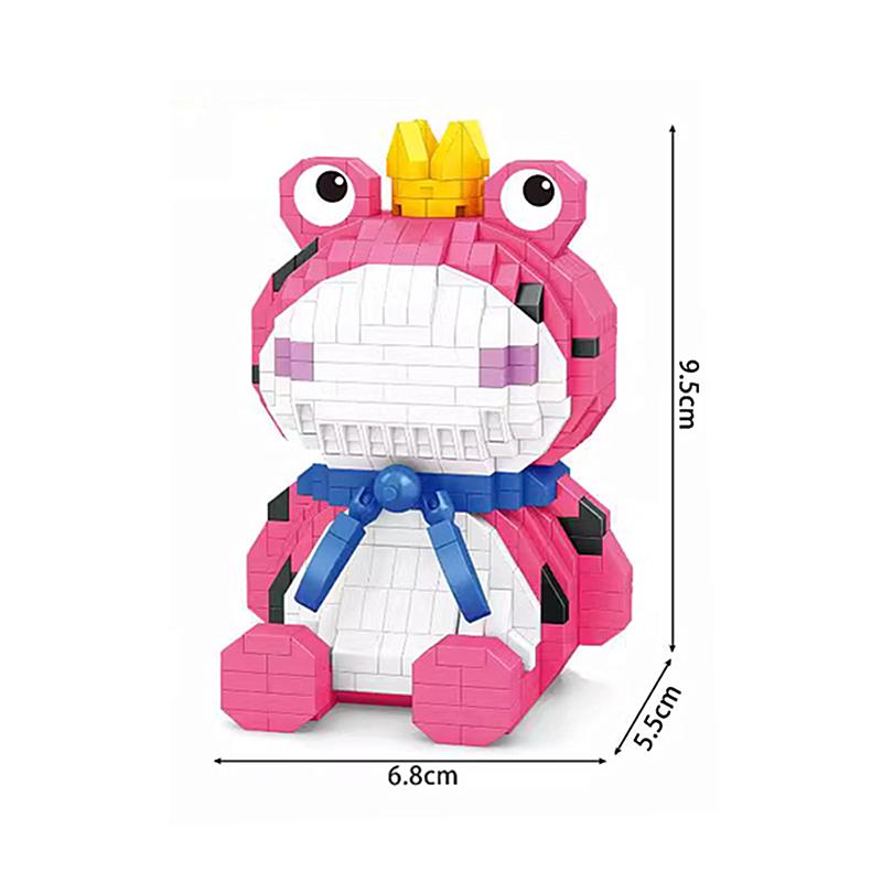 Новый лягушачий принц собранные строительные блоки микрочастицы DIY подарок 7645A-7646A лягушка мультфильм милый орнамент