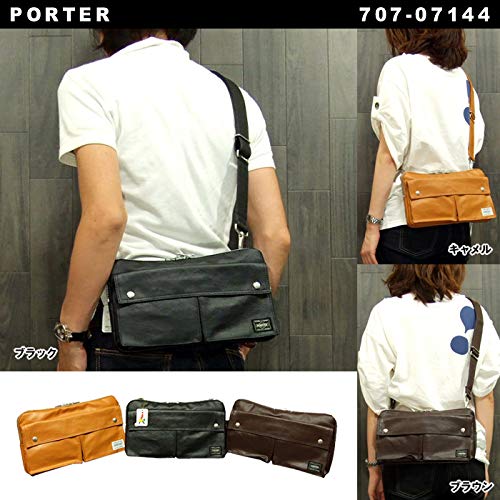 Сумка Yoshida Bag Freestyle через плечо, черная [Porter] 707-07144 (1. (10))