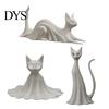 Прочный Декоративный Элемент для Стола 3D Печатный Кот-Призрак Друг, Милая Фигурка Китти на Хэллоуин для Маленькой Книжной Полки, Статуэтки для Полки в Офисе, Жутковатый