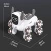 Нетоксичный Q193 Интеллектуальный Голосовой Механический RC Собака Индукция Жестов Пульт Дистанционного Управления Игрушка Восемь Колес Четыре Колеса Трюковые Животные Игрушки Для Детей