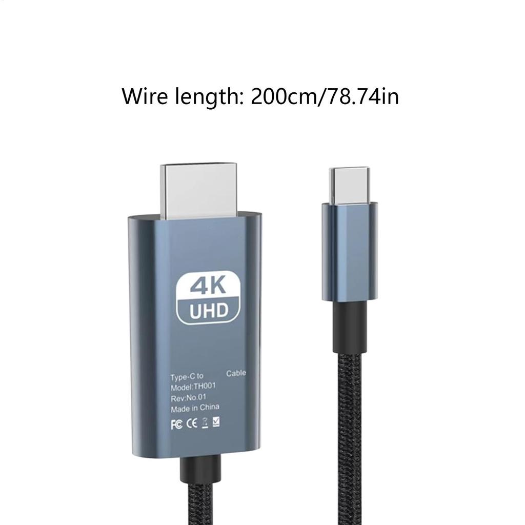 Адаптер USB C на кабель Type C 4K 60 Гц Кабель-конвертер HDTV для ТВ-конвертера Смартфона