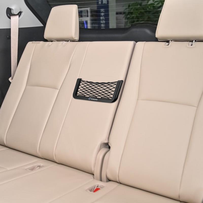 Car Seat Side Interior Pocket Mesh Storage Bag Phone Net For Volvo XC90 V90 V60 XC60 V40 EC40 EX40 S80 S60 S90 C40 XC40 V70 XC70