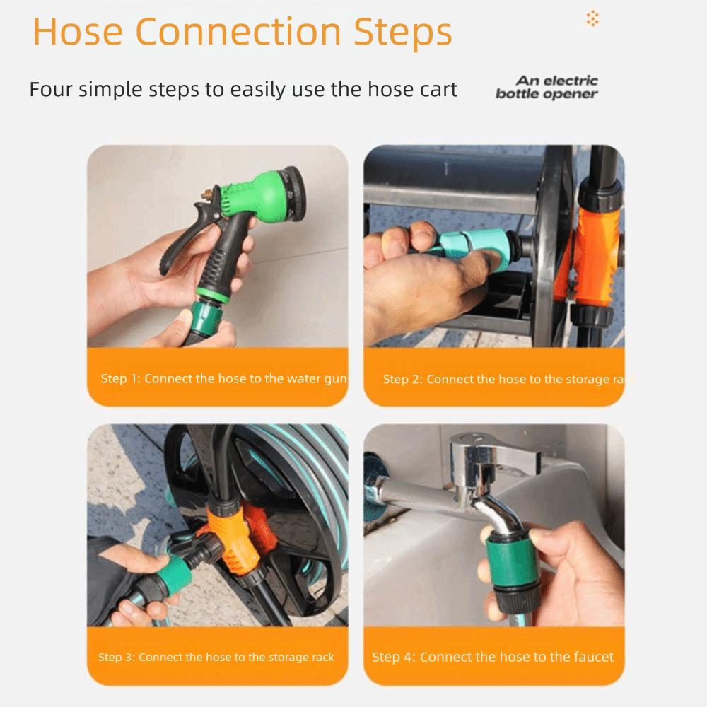 Эффективный органайзер Катушка для хранения шланга Сверхпрочная Прочная Менеджер для шланга Высокая грузоподъемность Экономия места Катушка для шланга