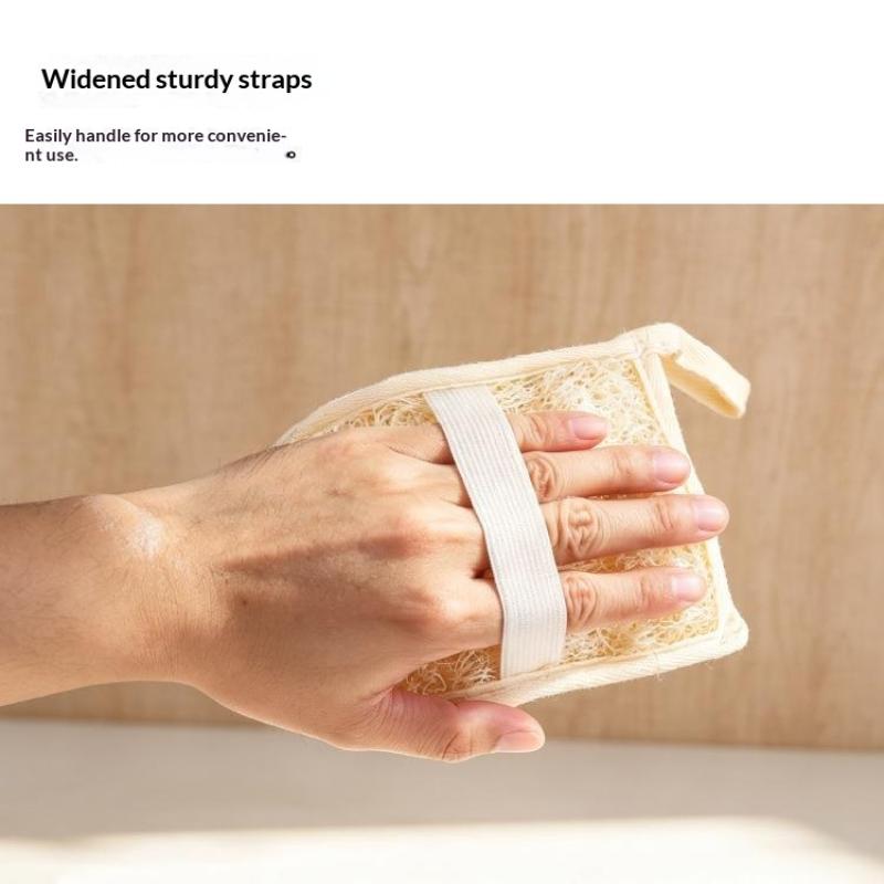 Eco-Friendly Natural Loofah Exfoliating Sponge Gentle Body Scrubber Removes Dead Skin for Home Shower Bath