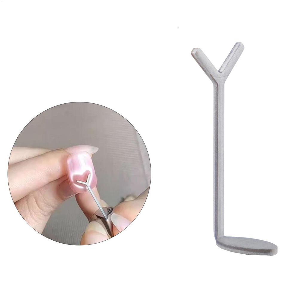 1pcs Heart Shaped Cat Eyes Magnet Y-shape Cat Eyes Nail Magnet Love Pattern Magnet Suitable For DIY Gel Polishing Magnetic Tools
