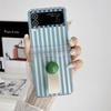 Чехол для Samsung Galaxy Z Flip 3 4 5 6 ZFlip5 Z Flip5 ZFlip 5 Милый клетчатый чехол-кольцо-подставка Противоударная задняя крышка