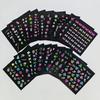 30 Sheets/Set 3D Glow In The Dark Neon Nail Stickers Glittery Glossy Self-Adhesive Nail Decorations With Butterfly Love Heart