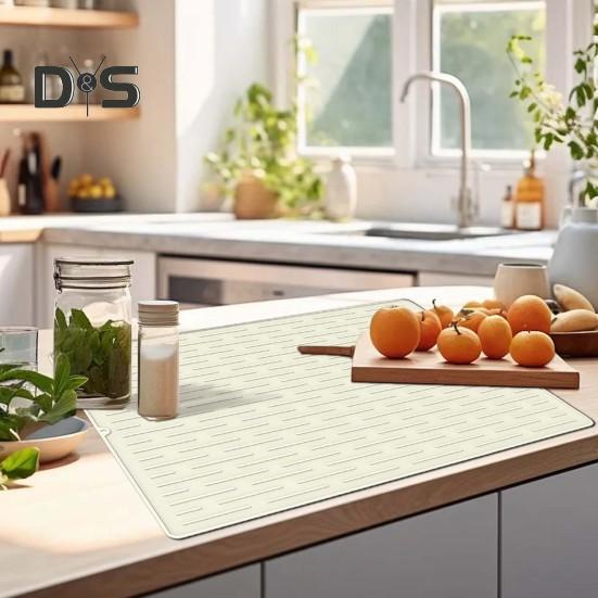 Силиконовый коврик для плиты со стеклянной поверхностью, антиожоговый термостойкий кухонный коврик для сушки, защитный коврик для стеклянной варочной поверхности, очень большой защитный коврик для плиты