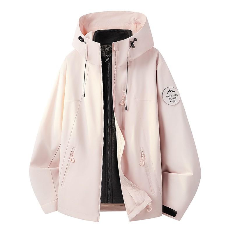 3-in-1 Waterproof Windproof Outdoor Jacket Men Women Winter Hiking Climbing Camping With Removable Fleece Or Down Inner
