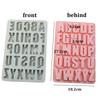 1Pcs Silica Gel 26 Capital Letters Cake Mold 26 Hole Letters Chocolate Mold DIY Large Letters Rectangle