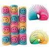 12x Мини-пружинки Smiley Face Радужные пружины Smiley Face Весенние наполнители для вечеринок Пластик