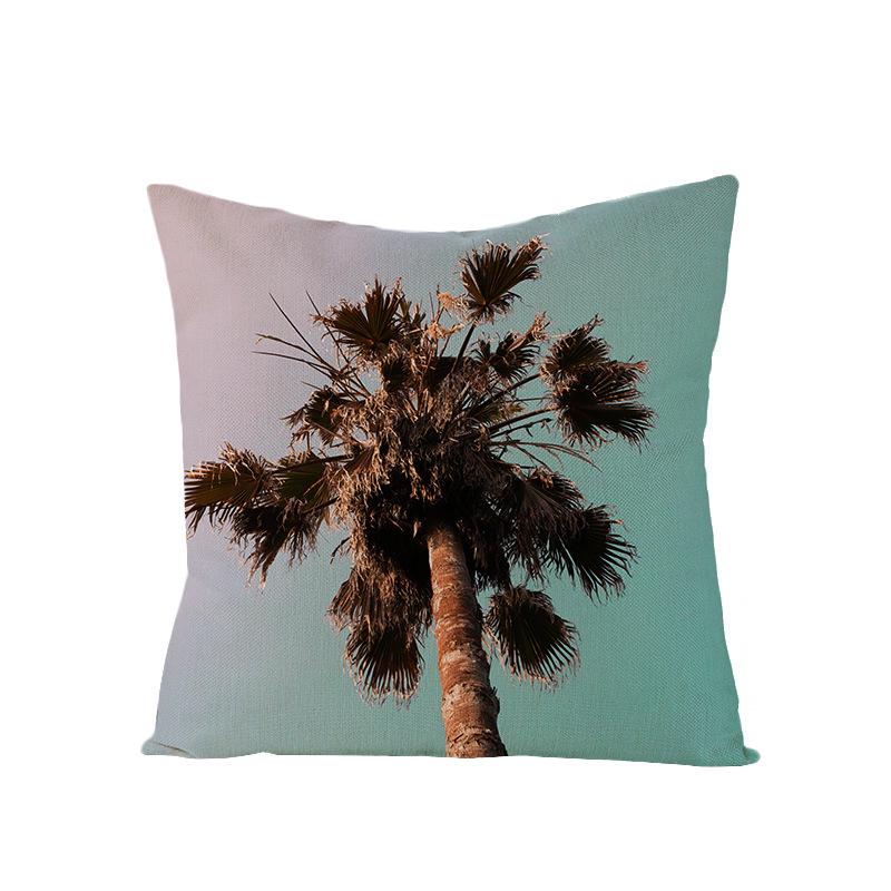 Дом Тропическое Растение Зеленые Листья Полиэстер Наволочка Дом Скандинавский Стиль Подушка Подушка для Талии Наволочка