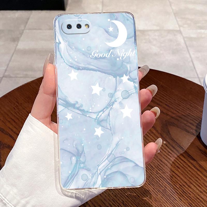 Casing For Realme C2 RMX1941 Case Aesthetic Fashion Cute Cat Astronaut Transparent Silicone Phone Case For Realme C2 Back Cover
