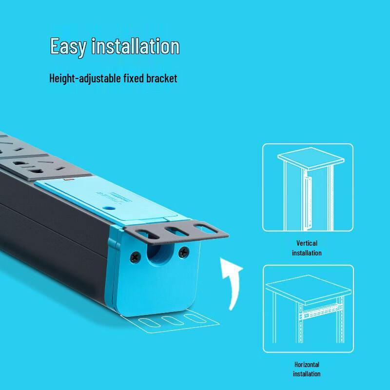 BULL PDU Industrial Power Strip with Leakage Protection CN plug (adapter included)
