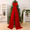 Christmas Bow Decoration Velvet Tree Topper Bow for Christmas Tree Wreath Home Room Wall Backdrop Decor