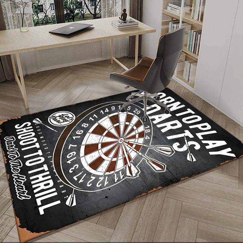 Throw darts Printed Carpet, Kitchen Rugs, Yoga Mat, Non-Slip Mats, Rug for Bathroom, Living Room bedroom, Camping Rugs Christmas Gift