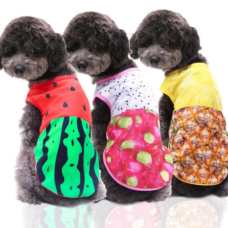 Pet Spring/Summer Kitten Vest Dog Cat Clothing Dog Clothing Mesh Teddy Bigbear Pomeranian Clothing Supplies