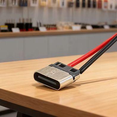 5 шт. USB Type-C 2P Кабель-разъем мама с проводом для пайки Для зарядки мобильного телефона