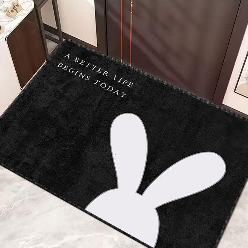 Chao Bunny Light Luxury моющийся нескользящий водопоглощающий дверной коврик