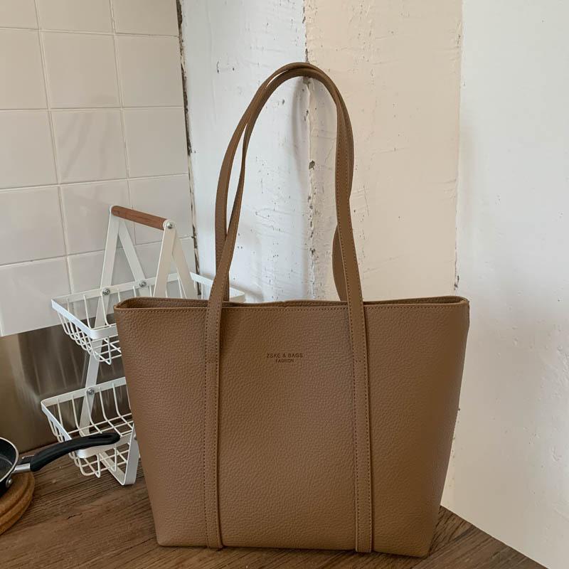 Simple casual work commuter tote bag 2025 new Korean version ins versatile high-end temperament women's shoulder bag