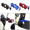 Motorcycle Modified Handlebar Lock Helmet Anti-theft Lock Electric Vehicle Dirt Bikes Aluminum Alloy Handlebar Fixed Horn