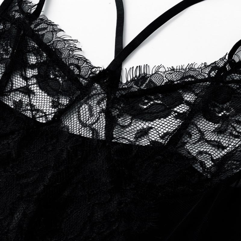 Новый комбинезон из сетки для ресниц, регулируемый комбинезон на подтяжках, пижама