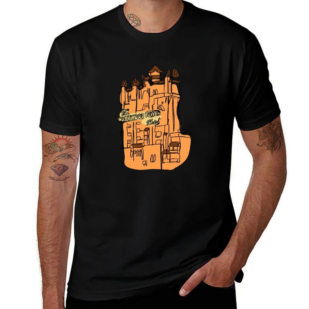 Haunted Tower Hotel Tshirt T Shirts Cotton 100 T Shirts With Prints Tshirt
