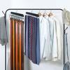 Stylish wooden belt hanger with 14 hooks, rotating and non-slip, perfect for storing ties, scarves, camisoles, pants, and underwear in your closet. (B