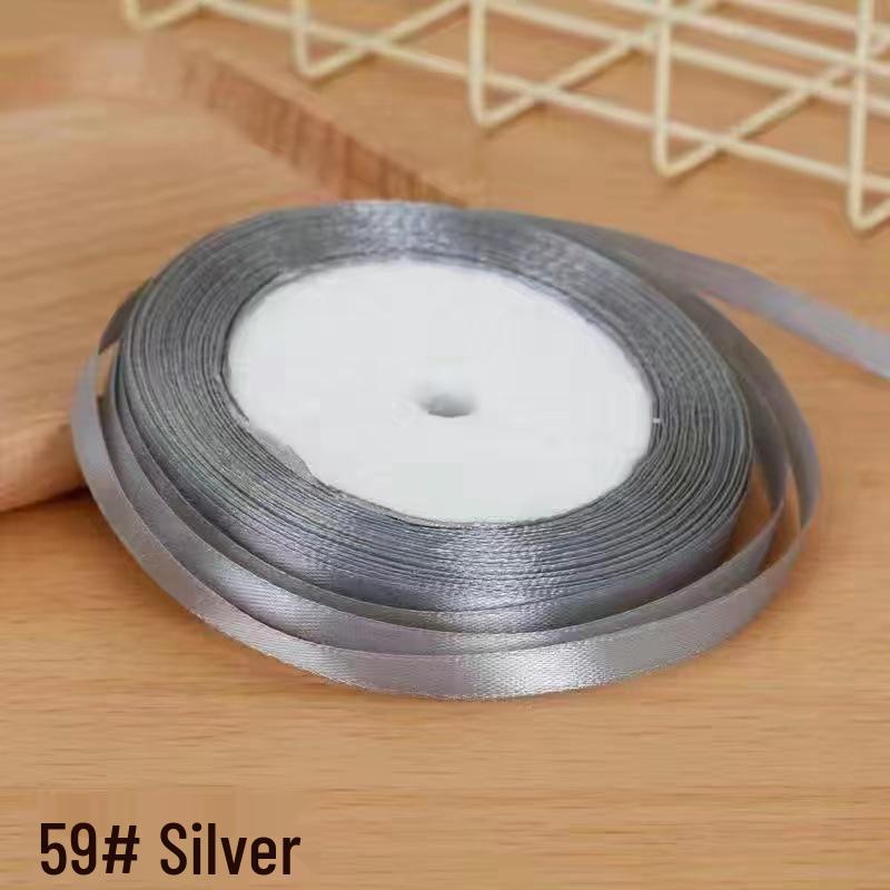 1cm Gold Satin Braided Ribbon, 10mm Silk Cloth Strip for Christmas Packaging and Gift Wrapping