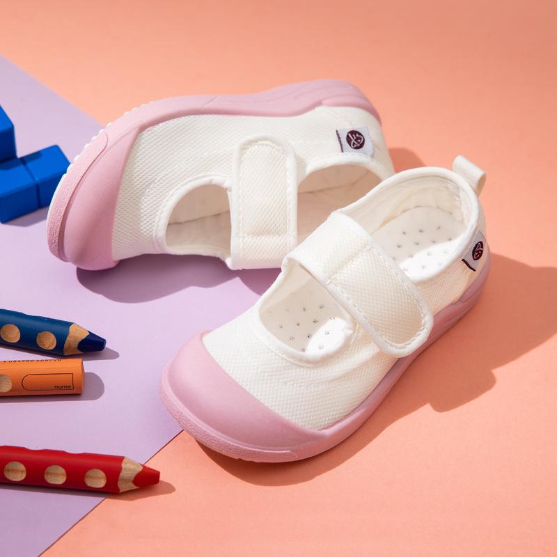 Модные универсальные детские парусиновые туфли, матерчатая обувь для девочек, детские белые туфли для малышей, домашняя обувь Classmates