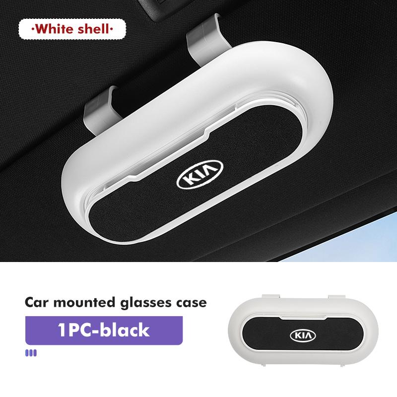 For KIA Car Glasses Case Sun Visor Hanging Eyeglass Storage Holder Box K5 K2 Rio Optima Sportage Venga Sorento Stonic Forte EQ9