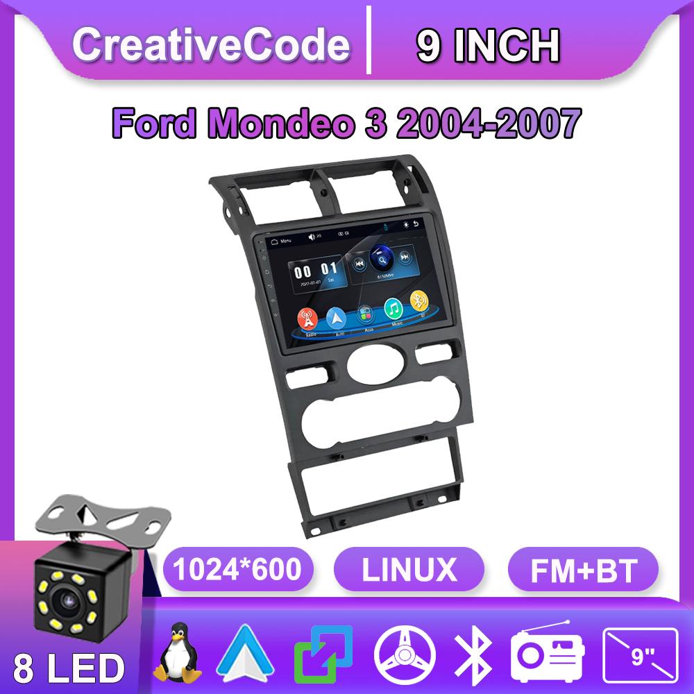 Автомагнитола Мультимедийный MP5 Плеер Головное Устройство Стерео BT Для Ford Mondeo 3 2004-2007