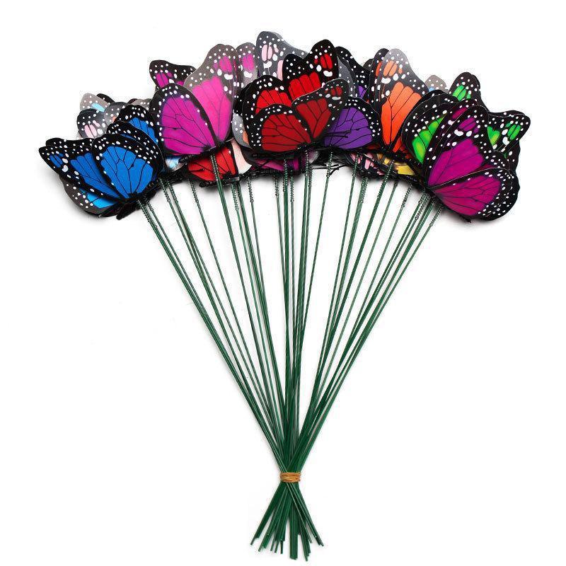 20 шт. 3D-бабочка, имитация бабочки, водонепроницаемый садовый цветок, свадебный двор, кашпо, уличные цветочные горшки, украшение