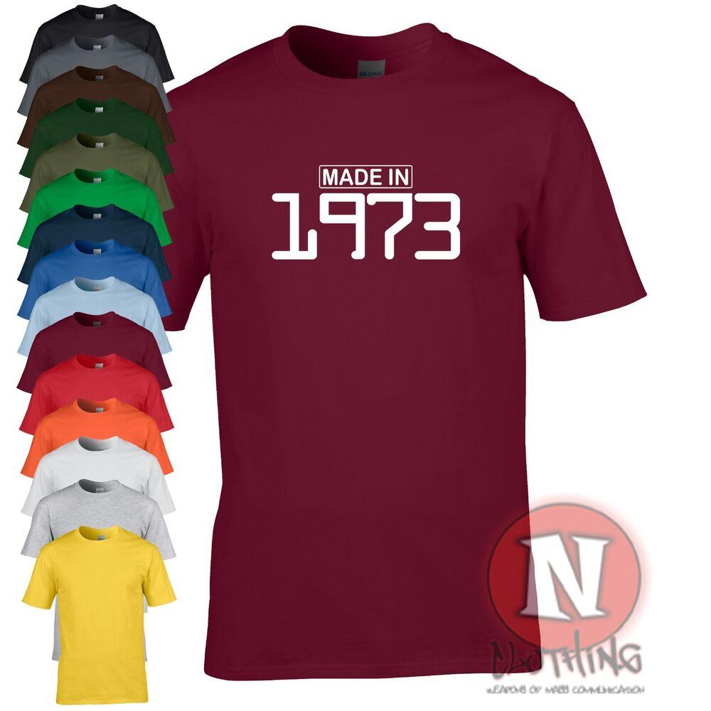 Camiseta De Cumpleaños Divertida Hecha En 1973 Para Celebración De Fiesta