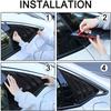 For Honda Civic 11th Gen Sedan 2025 Car Rear Louver Window Side Shutter Cover Trim Sticker Vent Scoop ABS Carbon Fiber Black
