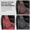 Car Leather Headrest Lumbar Memory Foam Neck Pillow Accessories For Volvo XC90 V90 V60 XC60 V40 EC40 EX40 S80 S60 S90 C40 XC40