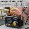 Ретро мини-FM-радио, классический FM-приемник, винтажный Bluetooth-динамик, тяжелый бас, сабвуфер, TF-плеер, перезаряжаемые радиоприемники в подарок