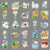 50 Flower Story Graffiti Stickers Cartoon Fresh Hand-drawn Flowers Decoration Mobile Notebook Stickers